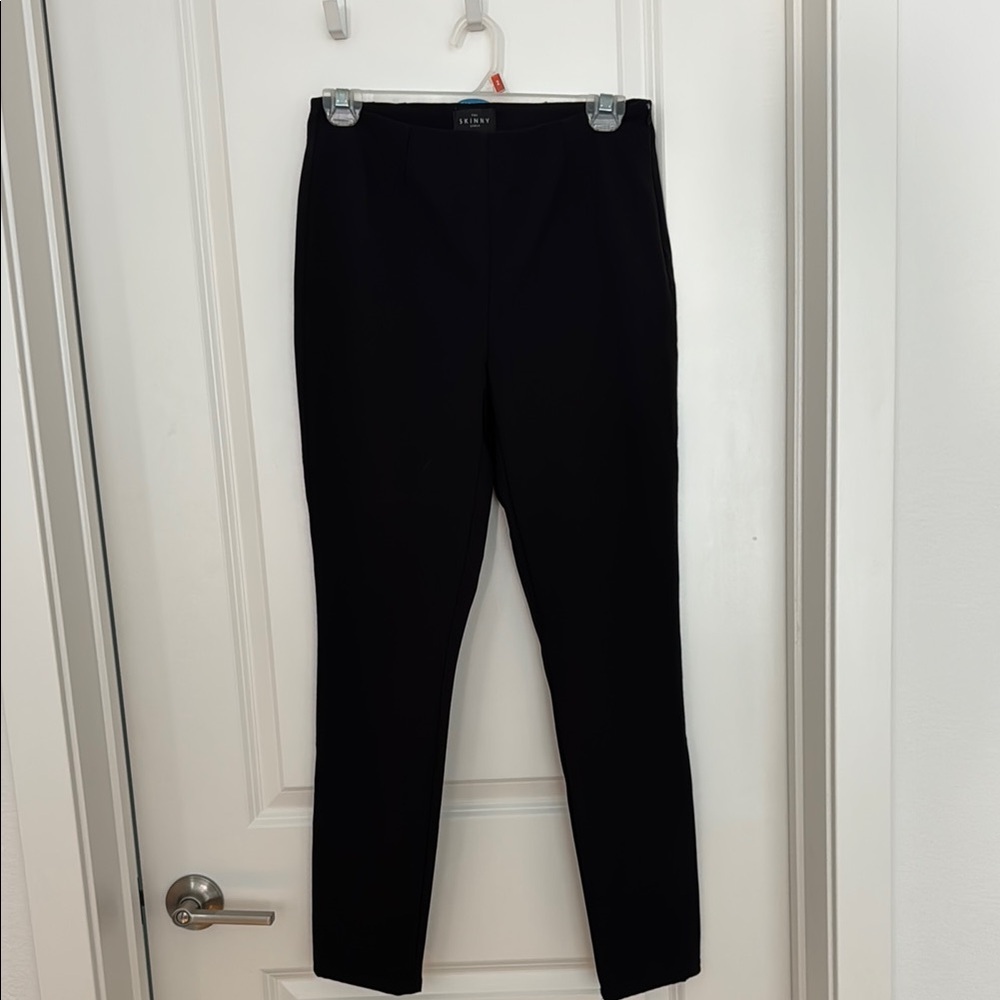 Black Slim Fit High Rise Pants